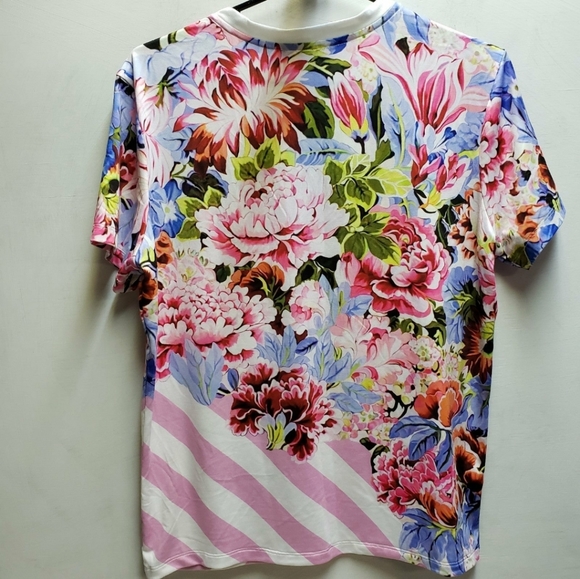 VS Victorias Secret x Mary Katrantzou designer floral womens small shirt top - Picture 2 of 5